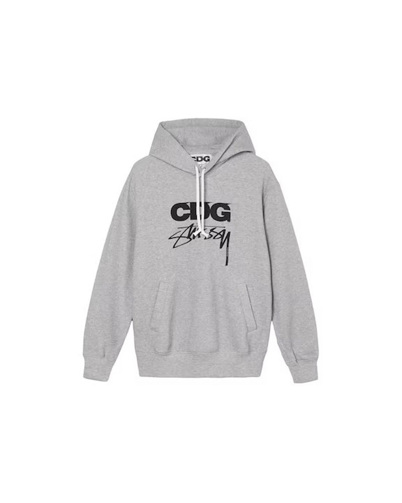 Grey Stüssy CDG X Hoodie | UAE FNG152374