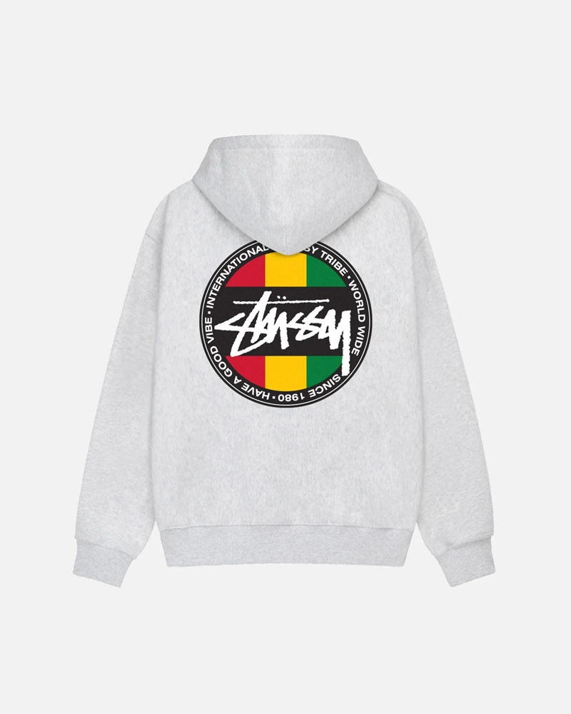 Grey Stüssy Classic Dot Hoodie | UAE FGB604981