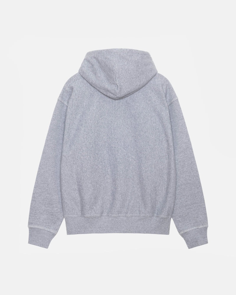 Grey Stüssy Contrast Stitch Label Hoodie | UAE GJU154362