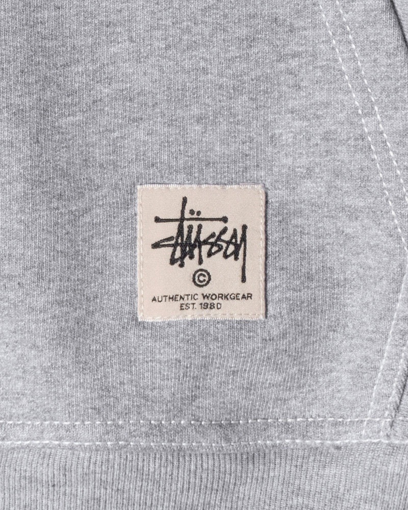 Grey Stüssy Contrast Stitch Label Hoodie | UAE GJU154362