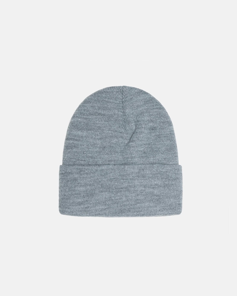 Grey Stüssy Cuff Stock Beanie | UAE CHE365207