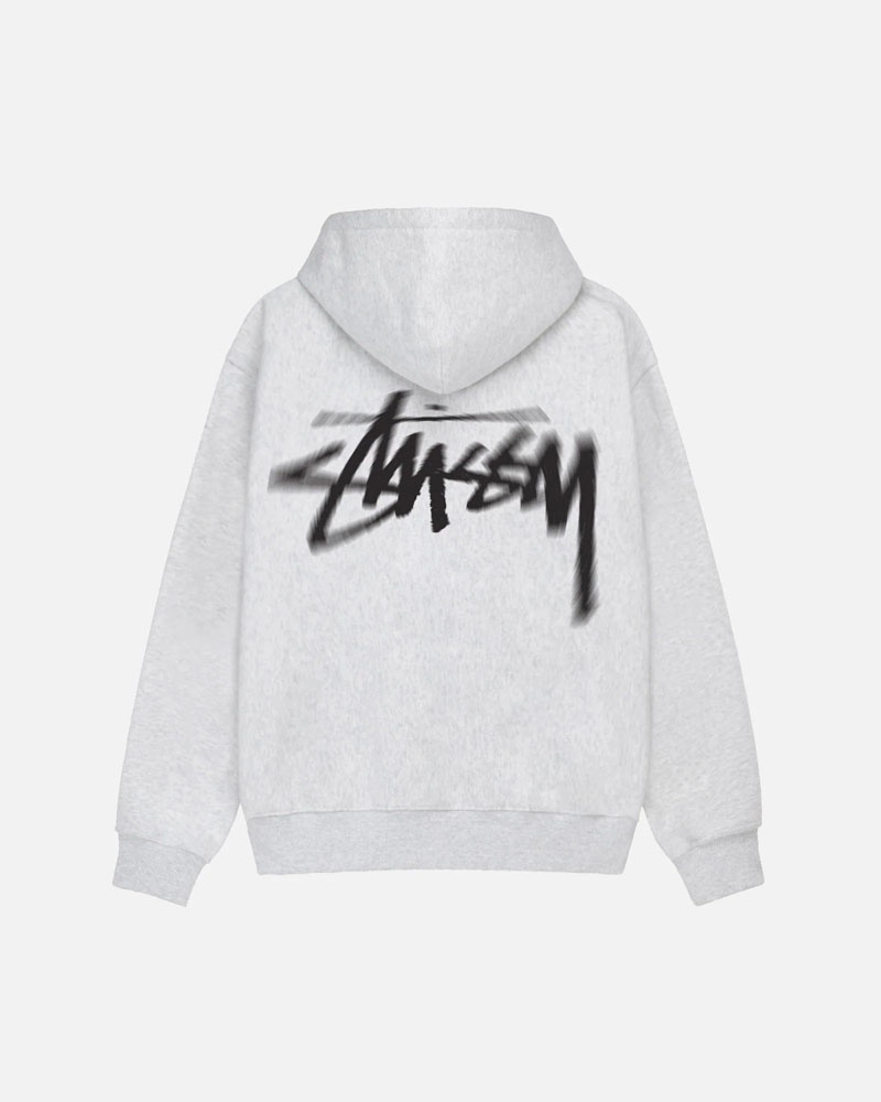 Grey Stüssy Dizzy Stock Hoodie | UAE OAD519762