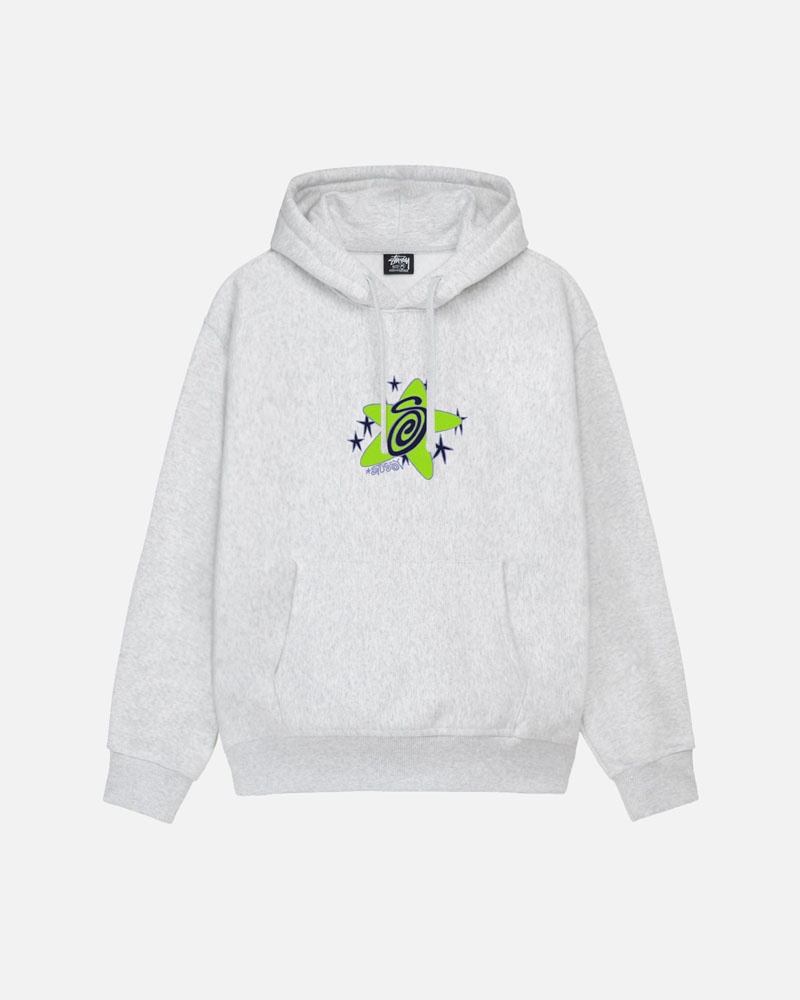 Grey Stüssy Galaxy Hoodie | UAE YFI418307