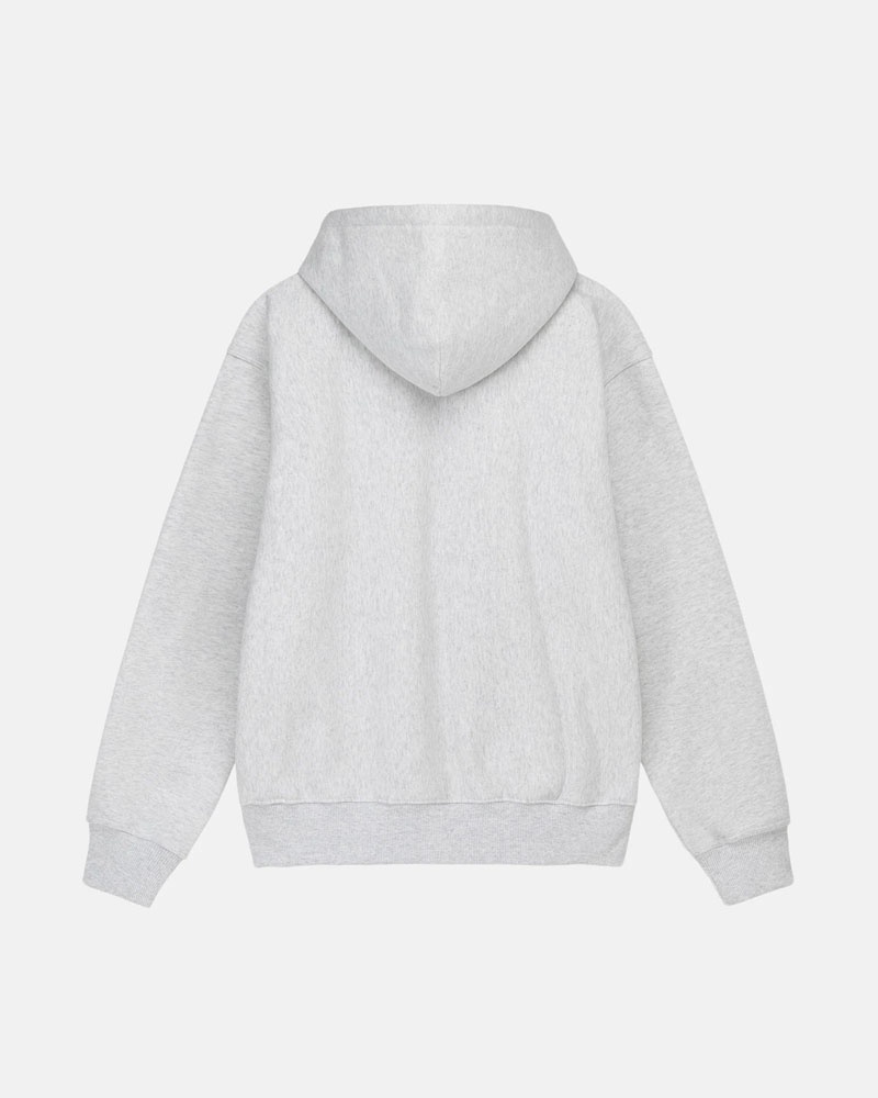 Grey Stüssy No.4 Hoodie | UAE ATQ935208