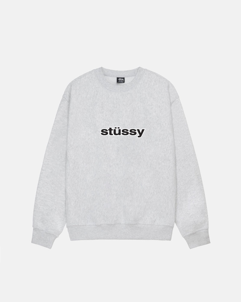 Grey Stüssy SS-Link Crew Sweatshirt | UAE TWZ985364