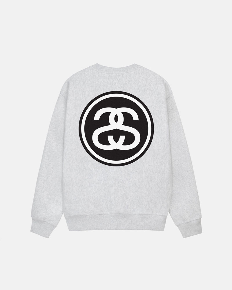 Grey Stüssy SS-Link Crew Sweatshirt | UAE TWZ985364