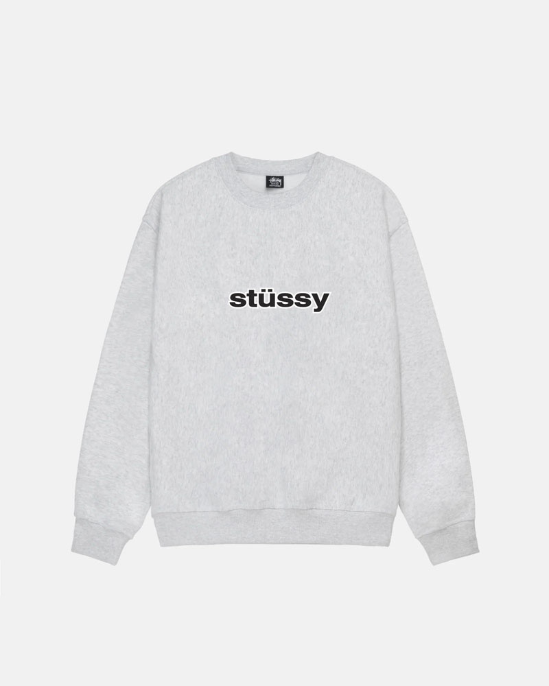 Grey Stüssy SS-Link Crew Sweatshirt | UAE ZNX510498