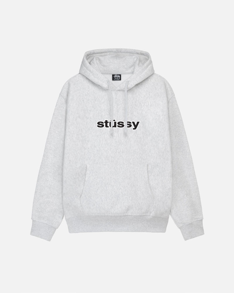 Grey Stüssy SS-Link Hoodie | UAE RSE257390