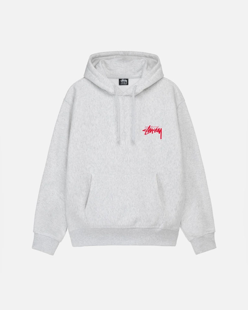 Grey Stüssy Skate Tough Hoodie | UAE PCV250149