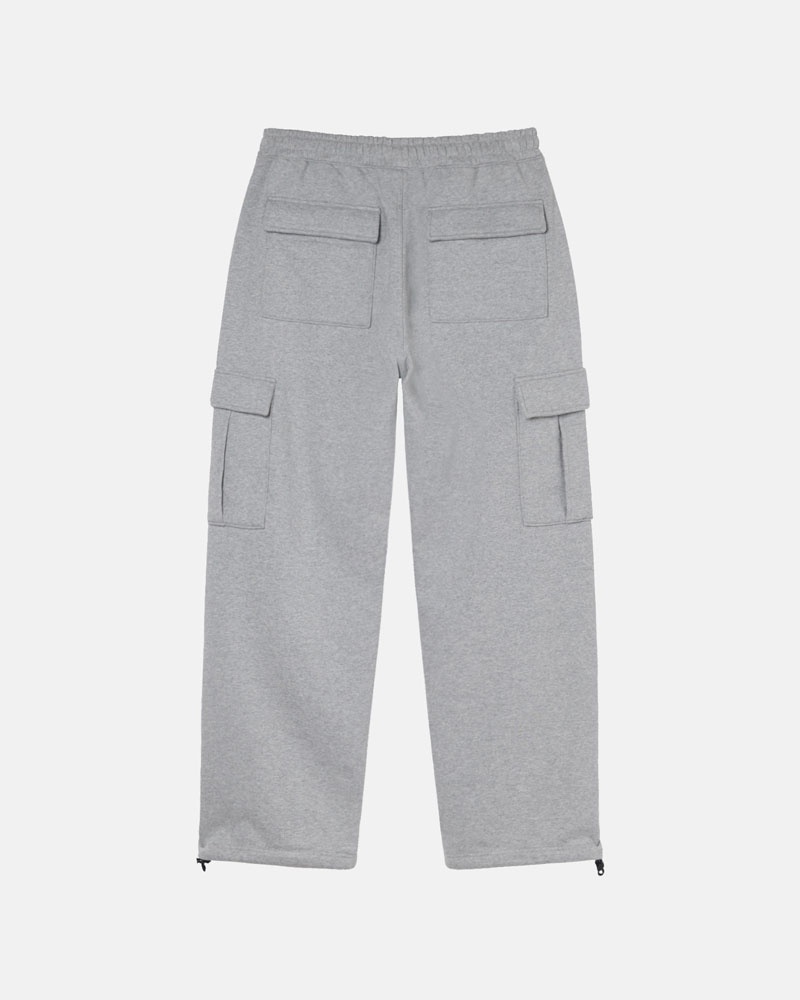 Grey Stüssy Sport Cargo Fleece Pants | UAE ROX042653