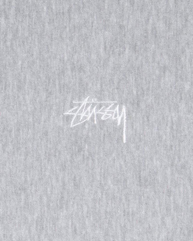 Grey Stüssy Stock Logo Hoodie | UAE SRV206894