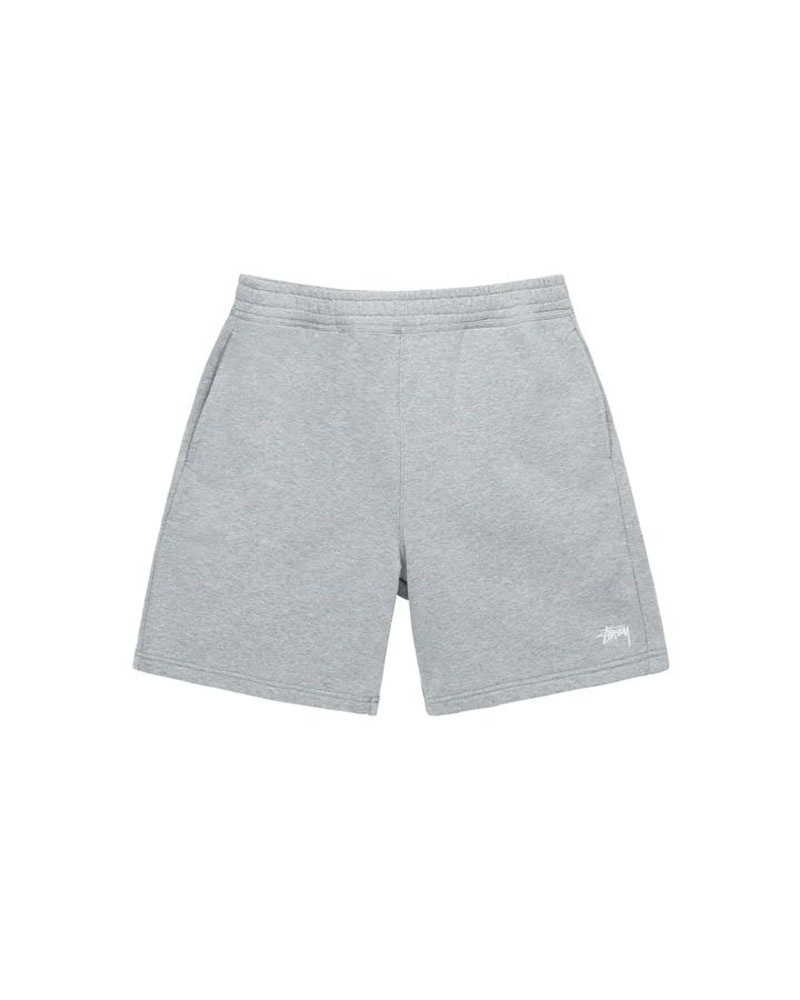 Grey Stüssy Stock Logo Shorts | UAE REN936780