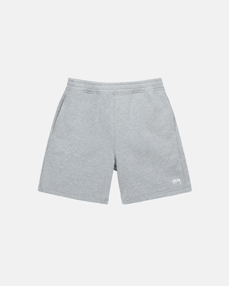 Grey Stüssy Stock Logo Sweat Shorts | UAE ZYT409285