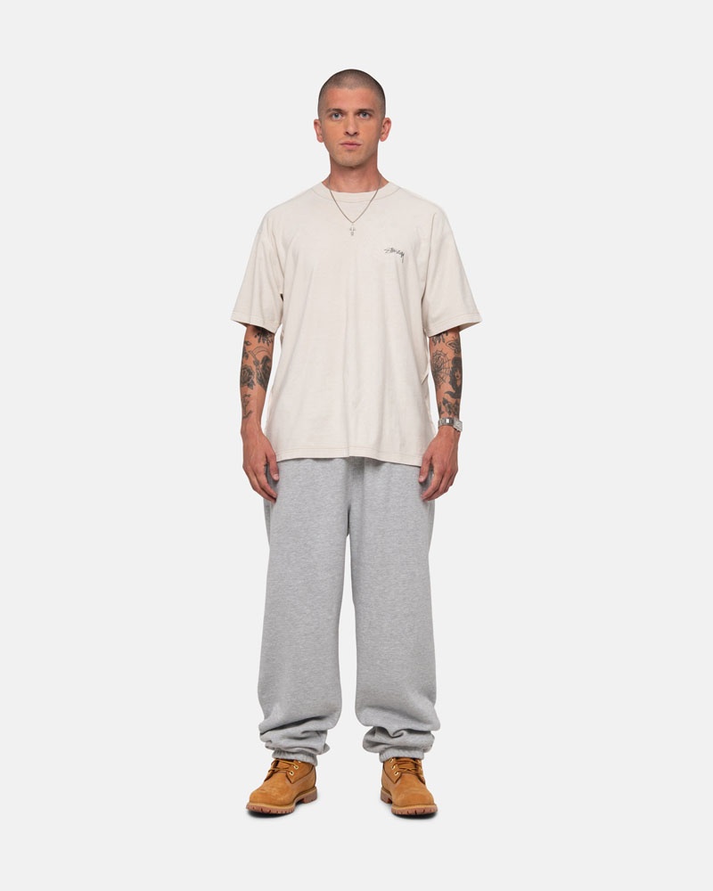 Grey Stüssy Stock Logo Sweatpants | UAE PQM463127