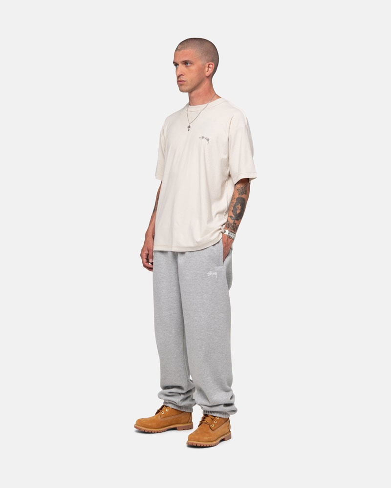 Grey Stüssy Stock Logo Sweatpants | UAE PQM463127