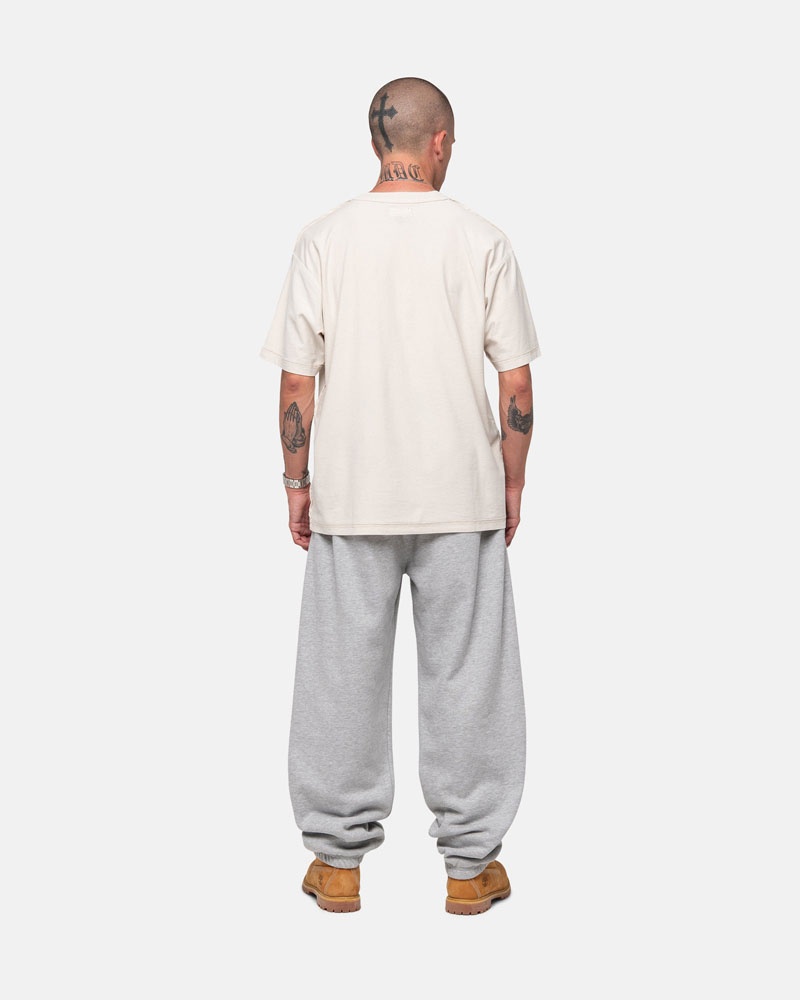 Grey Stüssy Stock Logo Sweatpants | UAE PQM463127