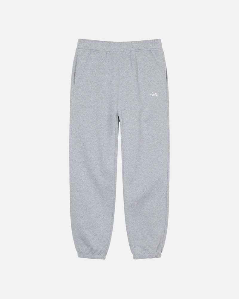 Grey Stüssy Stock Logo Sweatpants | UAE PQM463127