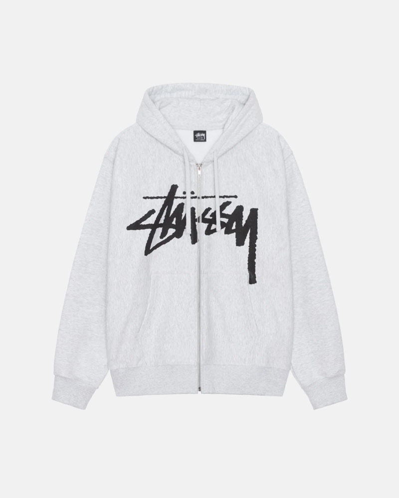 Grey Stüssy Venus Zip Hoodie | UAE BWO948631