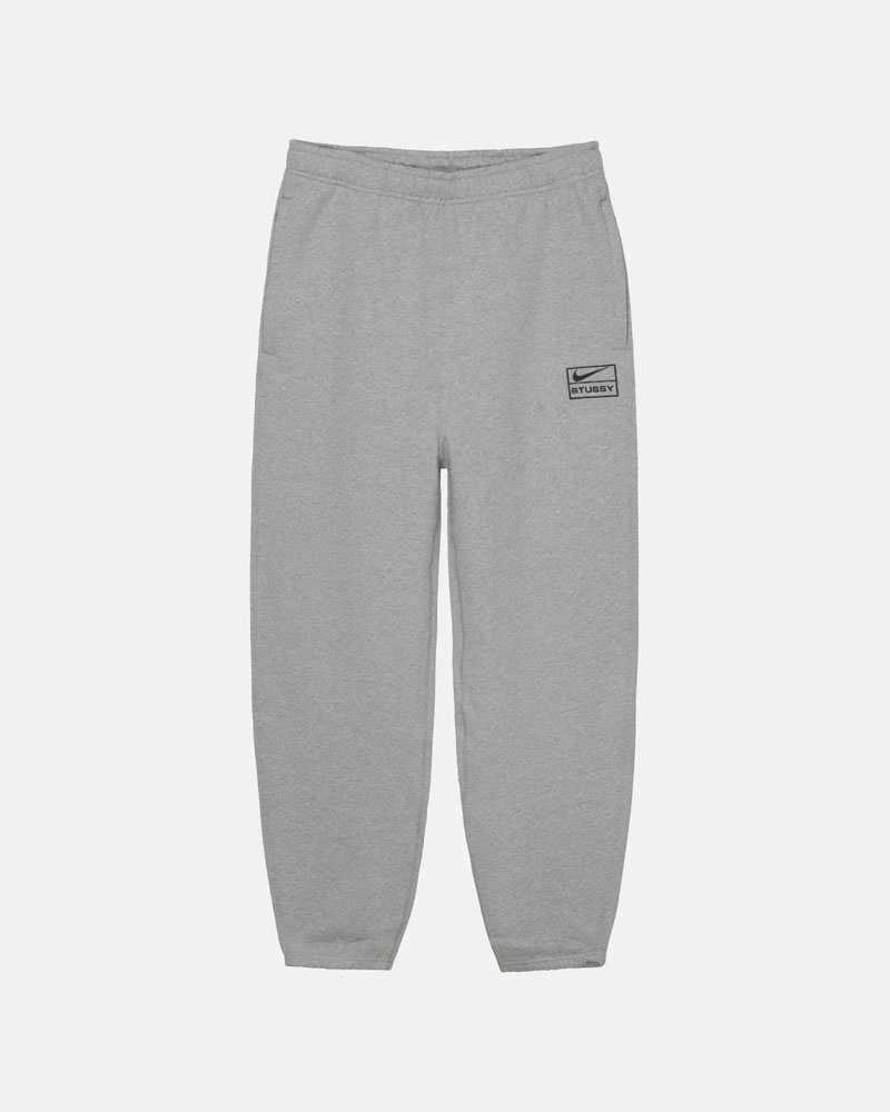 Grey Stüssy & NK Fleece Sweatpants | UAE GCV682057