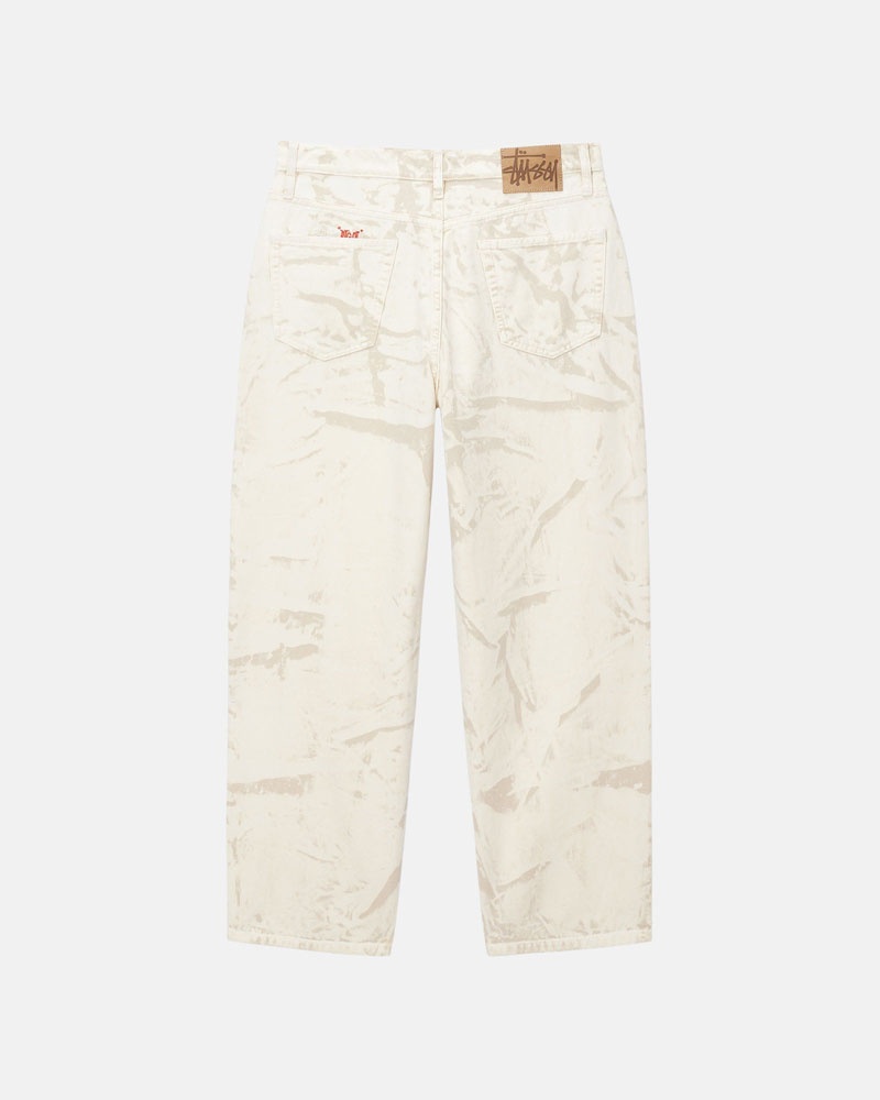 Khaki Stüssy Big OL' Jean Distressed Canvas Jeans | UAE JHS293654