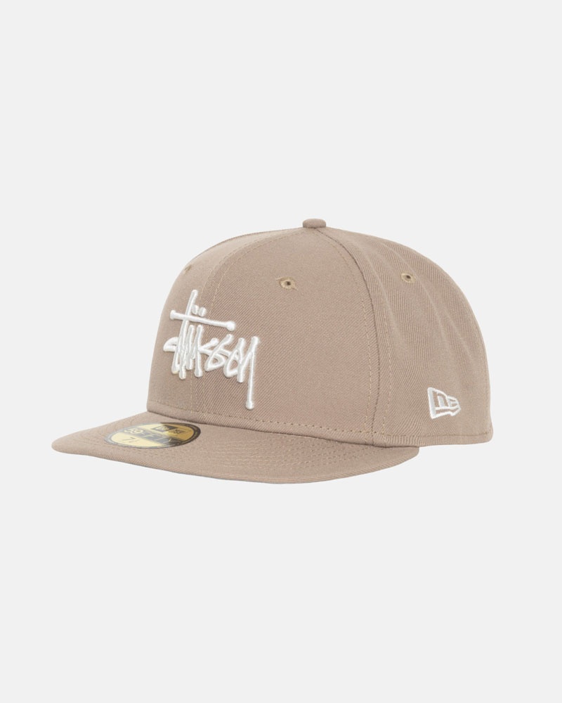 Khaki Stüssy New Era 59Fifty Authentic Cap | UAE MBP901743