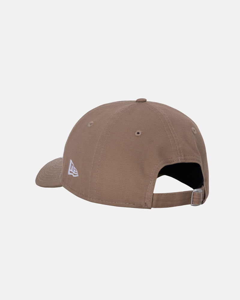 Khaki Stüssy New Era 9Twenty SS Link Strapback Cap | UAE GOU285974