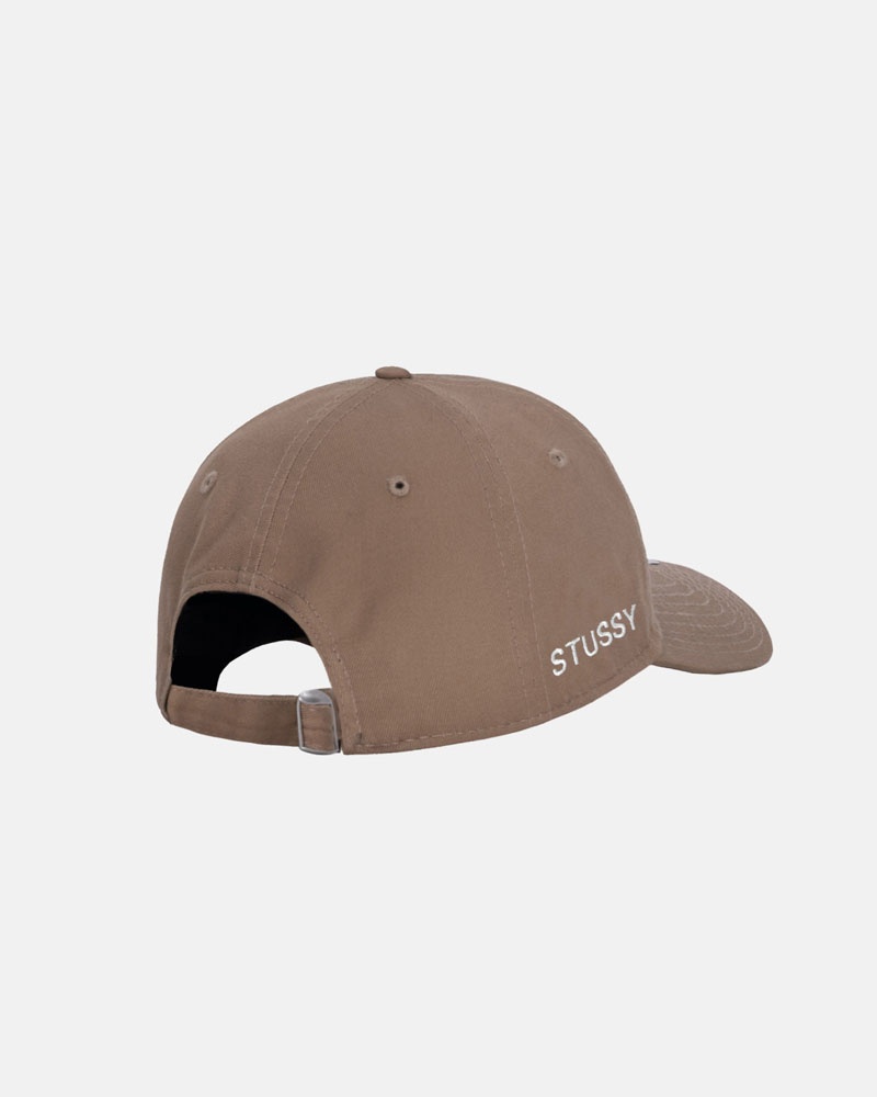 Khaki Stüssy New Era 9Twenty SS Link Strapback Cap | UAE GOU285974