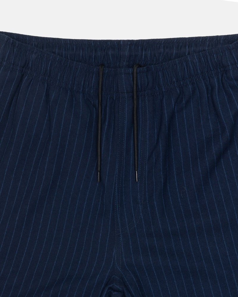 Navy Stüssy Beach Wool Stripe Pants | UAE DJG591640