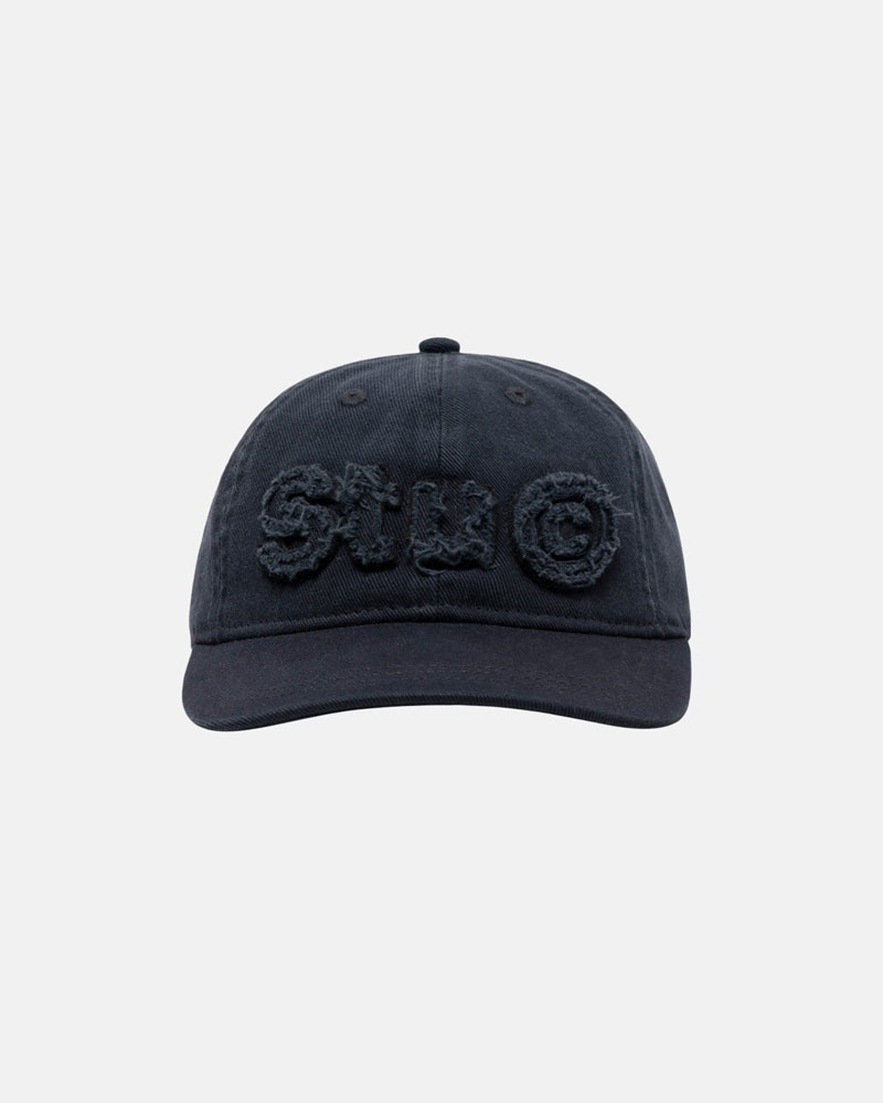 Navy Stüssy Low Pro Copyright Applique Strapback Cap | UAE OYG712509