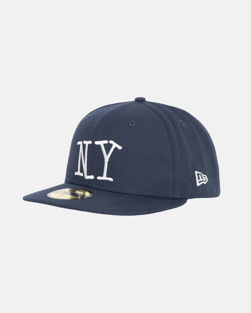 Navy Stüssy New Era 59Fifty NY Cap | UAE ZYH716423