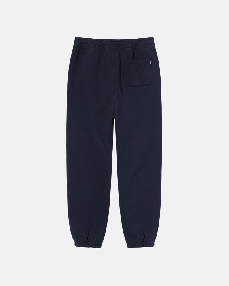 Navy Stüssy Stock Logo Sweatpants | UAE OEA985327