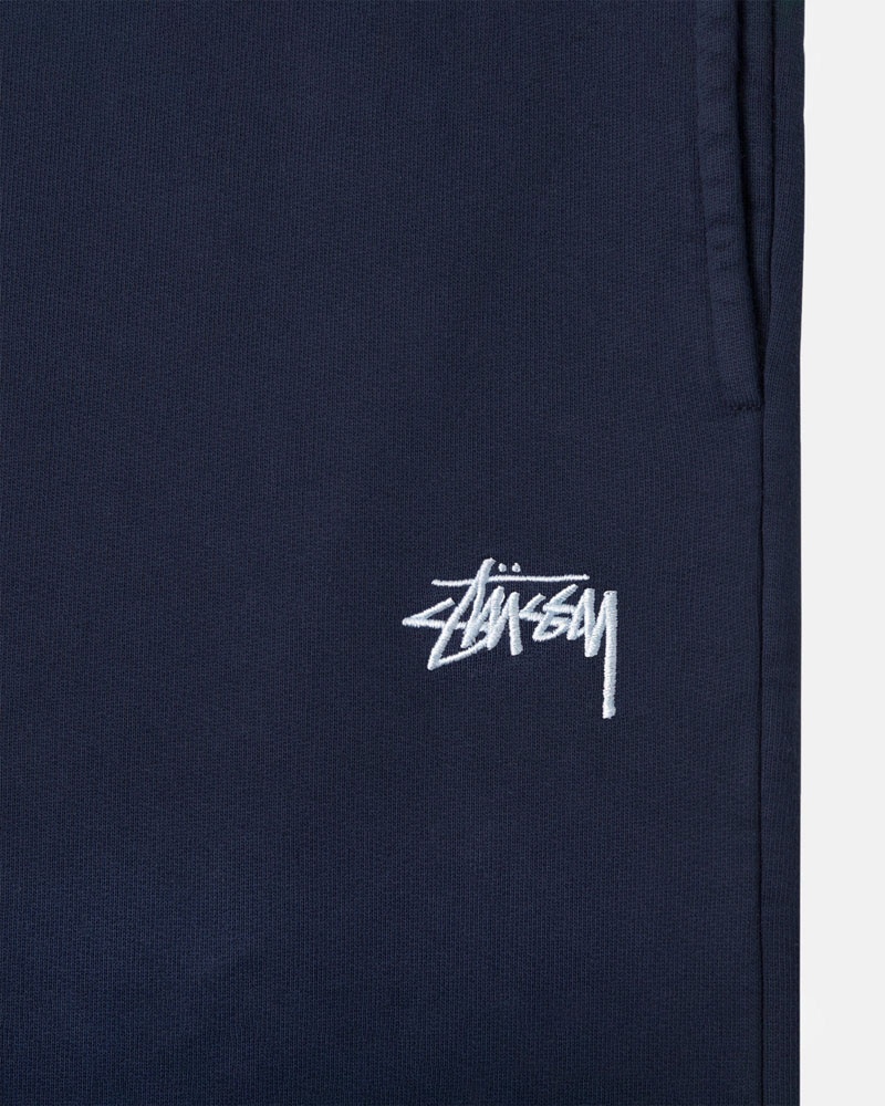 Navy Stüssy Stock Logo Sweatpants | UAE OEA985327