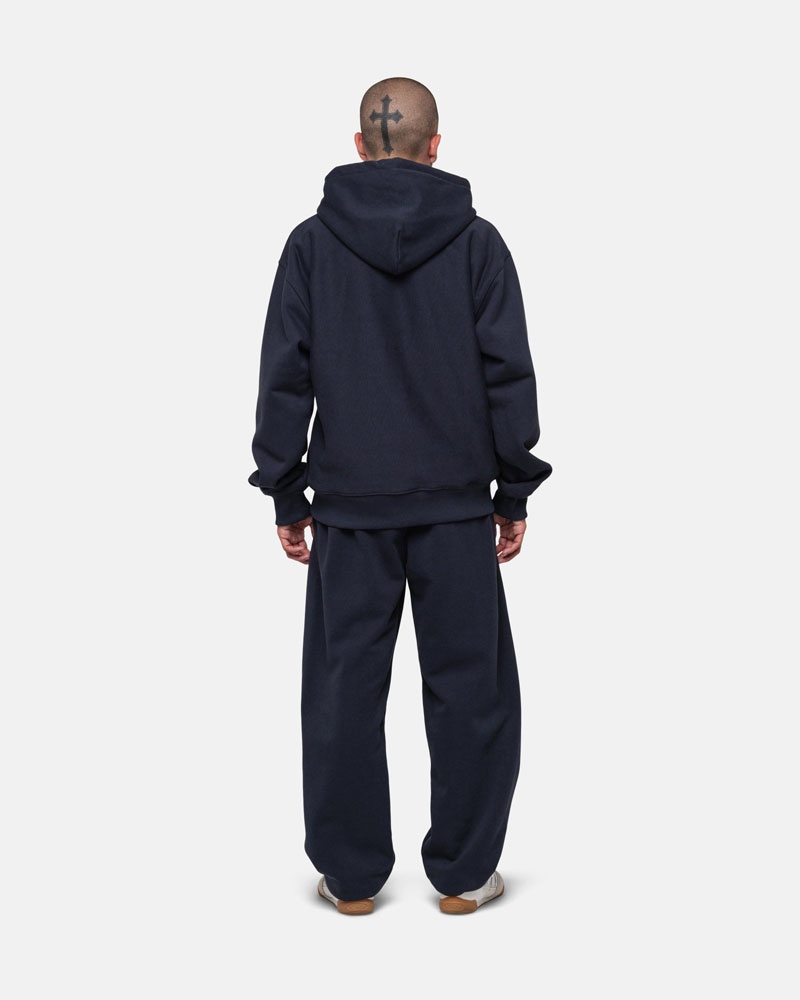 Navy Stüssy Stock Logo Sweatpants | UAE OEA985327