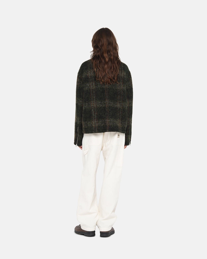 Olive Stüssy Mohair Club Jacket | UAE BMI906875