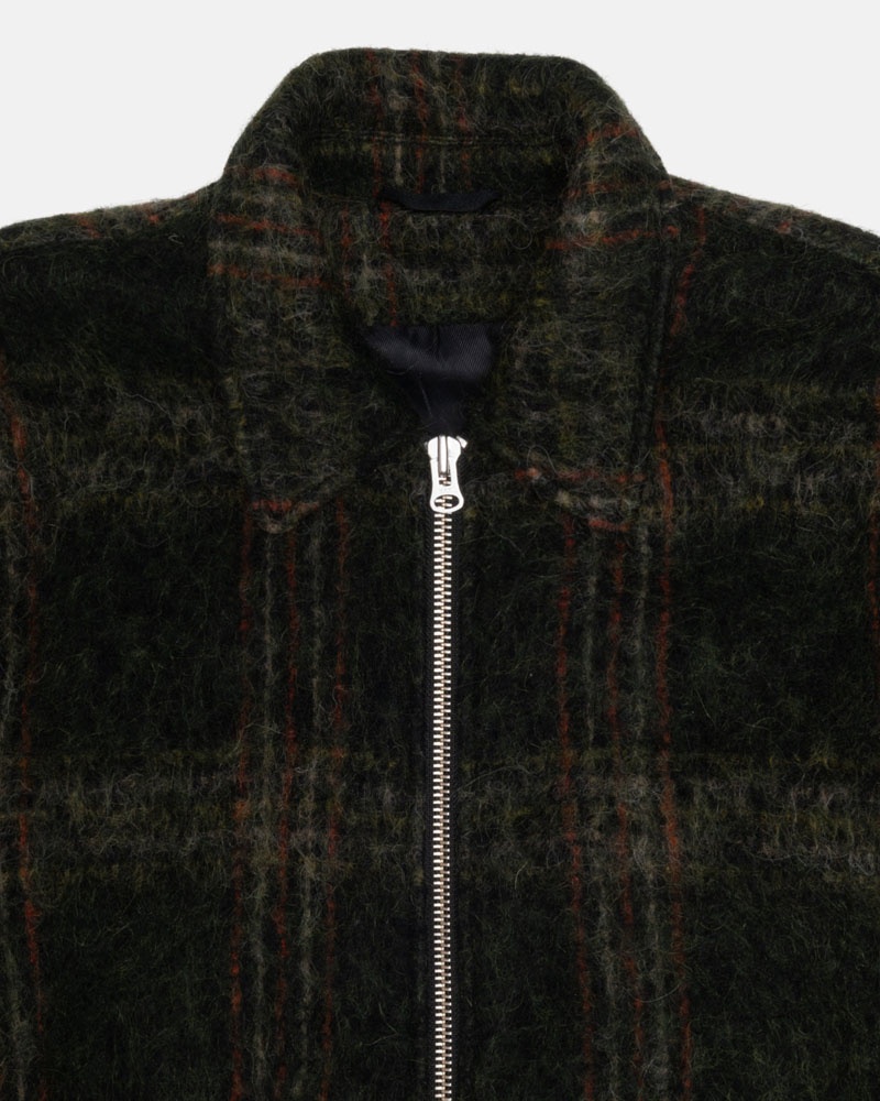 Olive Stüssy Mohair Club Jacket | UAE BMI906875