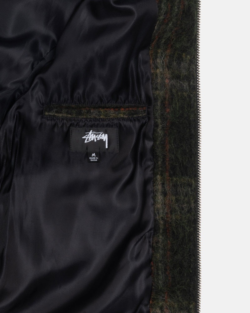 Olive Stüssy Mohair Club Jacket | UAE BMI906875