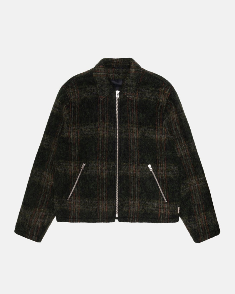 Olive Stüssy Mohair Club Jacket | UAE BMI906875