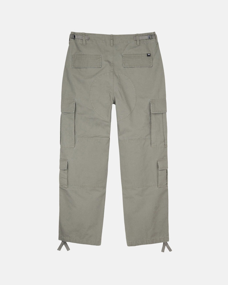 Olive Stüssy Surplus Cargo Ripstop Pants | UAE VHN780329