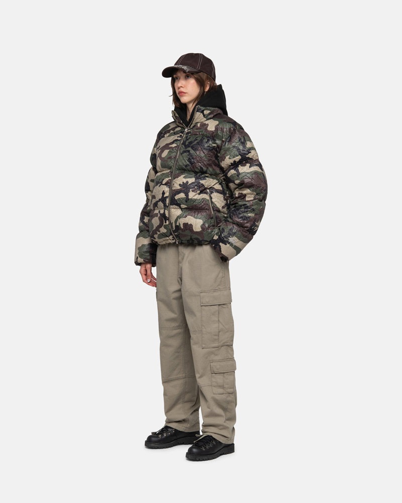 Olive Stüssy Surplus Cargo Ripstop Pants | UAE VHN780329