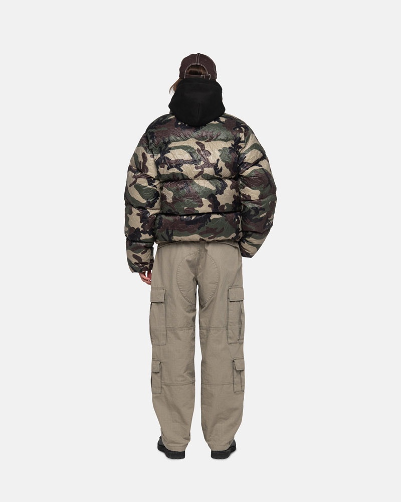 Olive Stüssy Surplus Cargo Ripstop Pants | UAE VHN780329