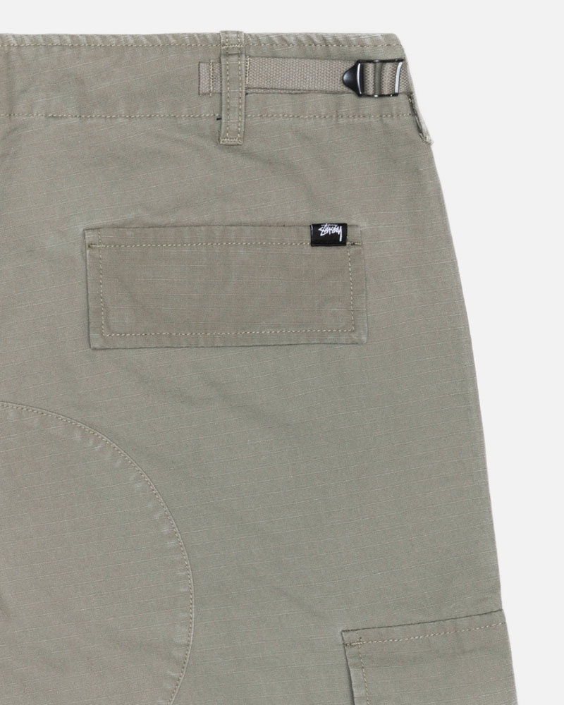 Olive Stüssy Surplus Cargo Ripstop Pants | UAE VHN780329