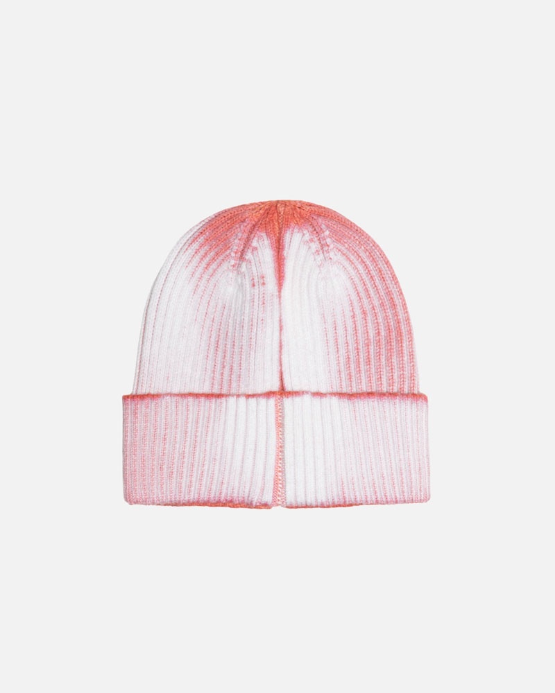 Orange Stüssy Cuff Workgear Spray Beanie | UAE LUF397265