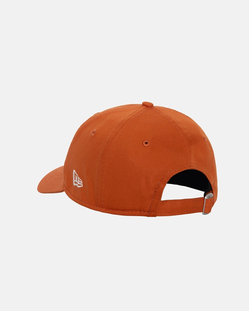 Orange Stüssy New Era 9Twenty Basic Strapback Cap | UAE ZHG518097