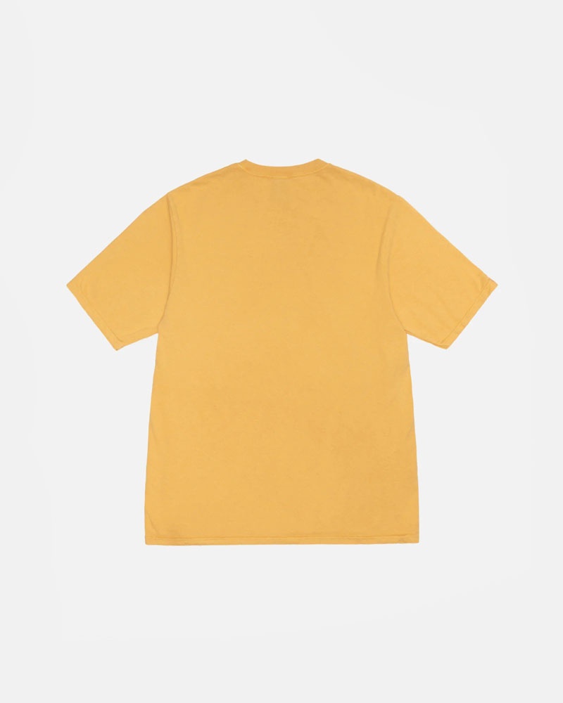 Orange Stüssy Small Stock Honey Pigment Dyed T-Shirt | UAE KMQ264310