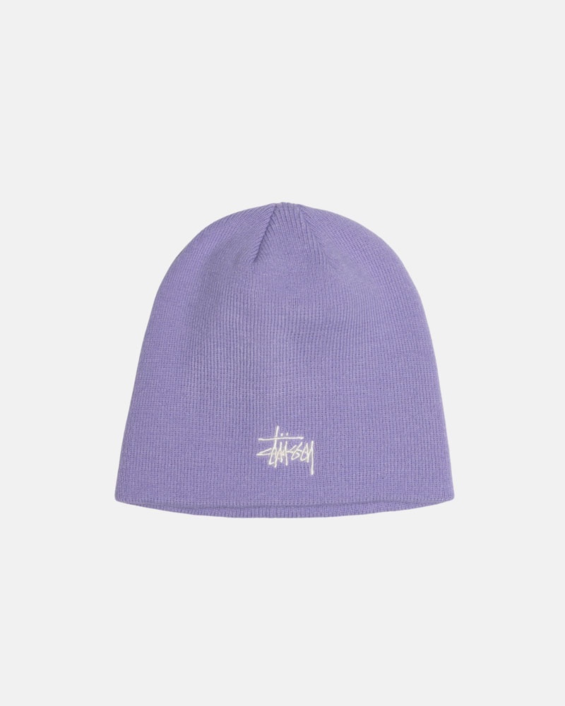 Purple Stüssy Skullcap Basic Beanie | UAE QFP193270