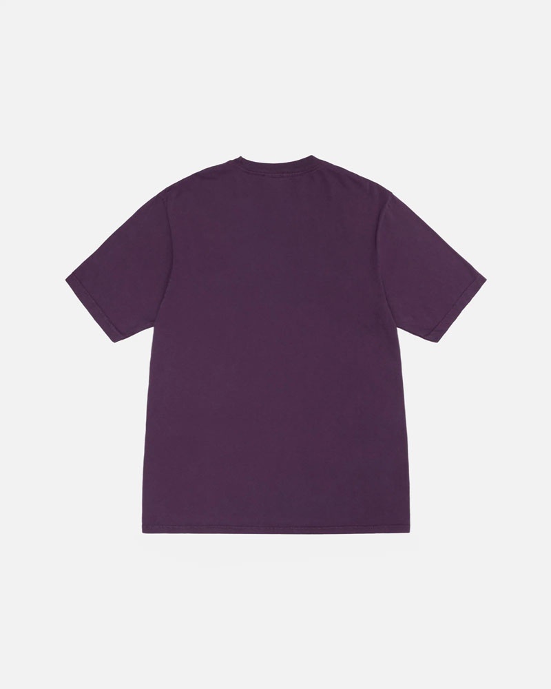 Purple Stüssy Small Stock Pigment Dyed T-Shirt | UAE LQX981703