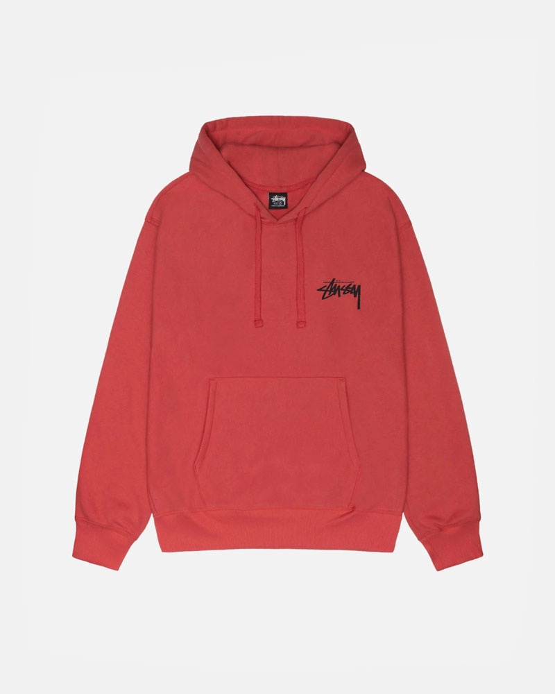 Red Stüssy Classic Dot Hoodie | UAE AZX209847