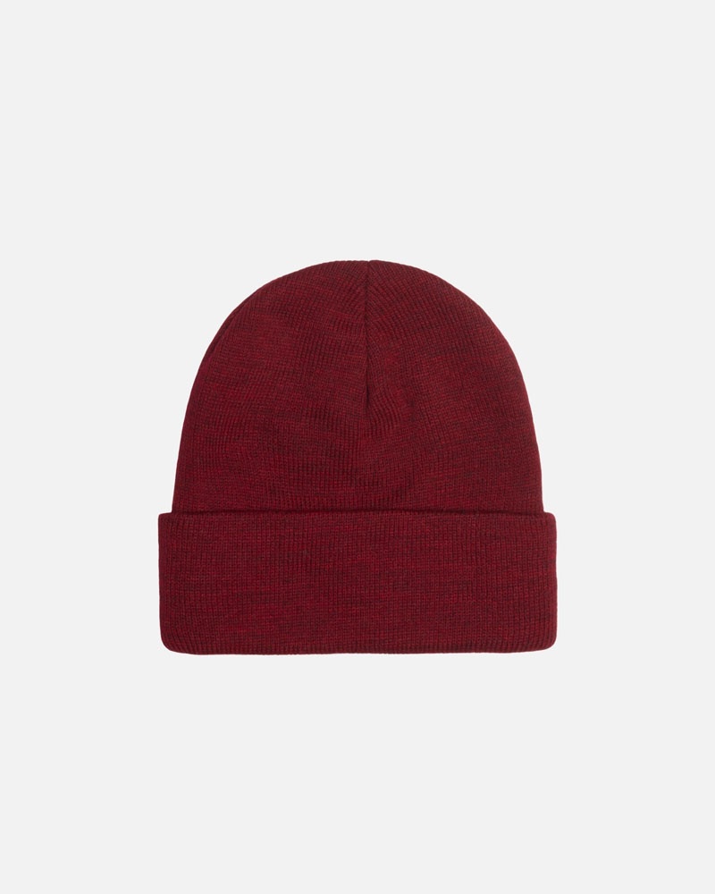 Red Stüssy Cuff Stock Beanie | UAE HUG189327