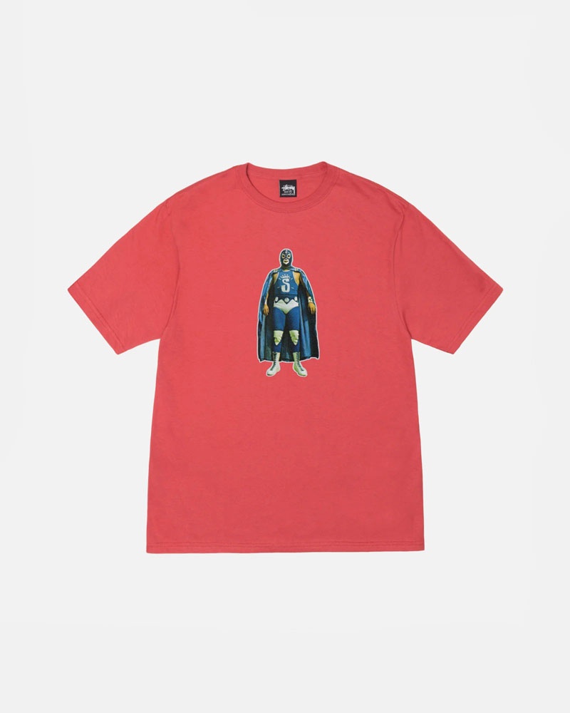 Red Stüssy Lucha T-Shirt | UAE EIC178632