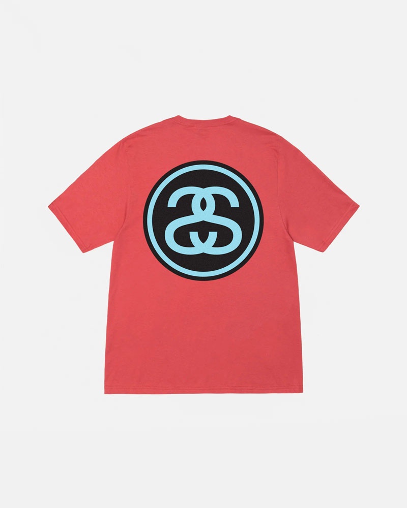 Red Stüssy SS-Link T-Shirt | UAE VDL017248